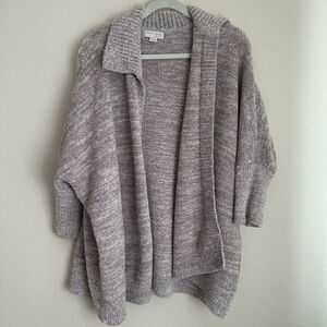 Barefoot Dreams Cozychic Cardigan Womens One Size Tan Beige